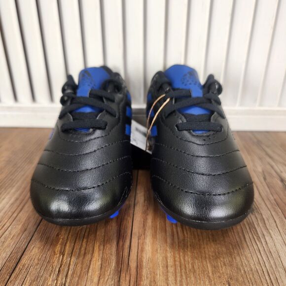 Adidas Goletto VIII FG Junior Size 11K Black Blue Athletic Soccer Cleats GX6906 - Picture 3 of 11